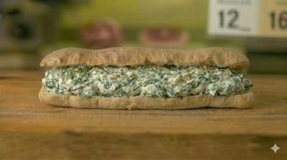 Squacquerone, spinaci - grande