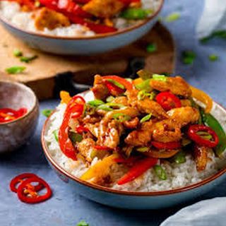 Stir-fried chicken