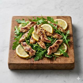 Straccetti di tacchino rucola e limone