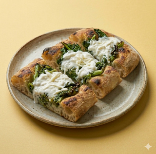 Stracciatella e cime di rape