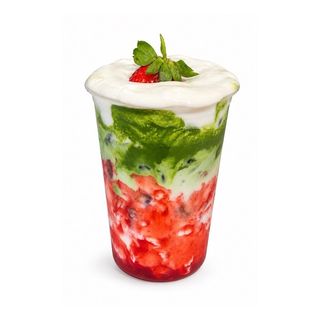 Strawberry Matcha Latte (Iced)