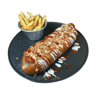 Street hot dog