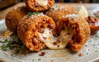 Suppli cacio e pepe