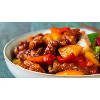 Sweet and sour pork stripes