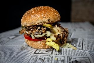 Swiss Mushroom burger