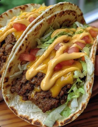 Taco burger