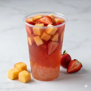 Tea alla pesca e fragola