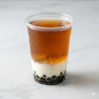 Tea oolong con crema di latte