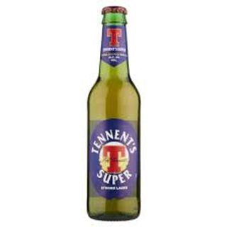 Tennent'S Super Birra Strong Lager Doppio Malto Bottiglia 35,5 cl