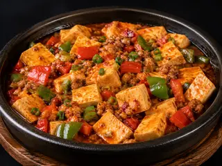 90. Tofu stufato piccante