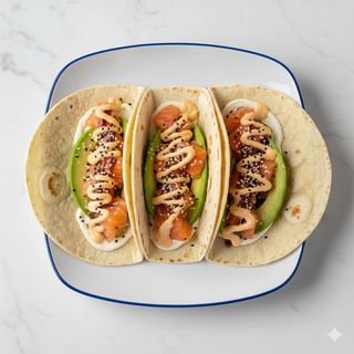 Taco salmone piccante