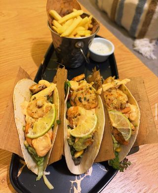 Tacos Mexicains Aux Crevettes