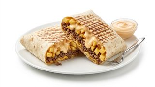 Tacos Viande Hachée avec Frites Suppléments