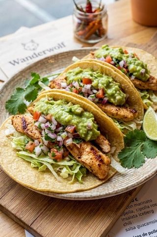 Tacos de pollo (piastrato)