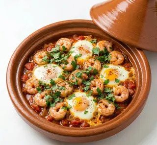 Tagine Crevettes Pil Pil