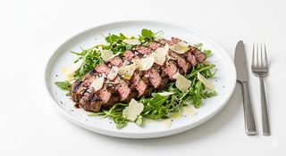 Tagliata di manzo, rucola e grana