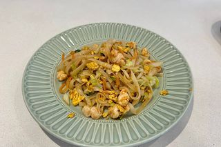 Tagliatelle di riso con gamberi（虾河粉）