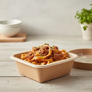 Tagliatelle con ragù di cinta senese