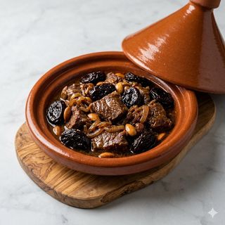 Tajine di manzo con prugne