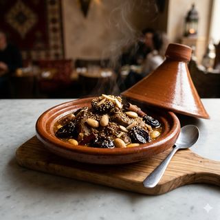 Tajine di prugne e mandorle
