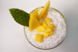 Tapioka pamelo con mango