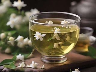 Tè verde al gelsomino bianco 茉莉奶⽩