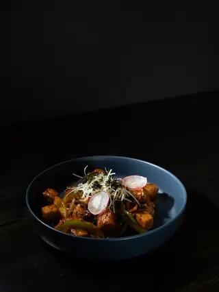 Телятина с тофу и овощами (300г)
