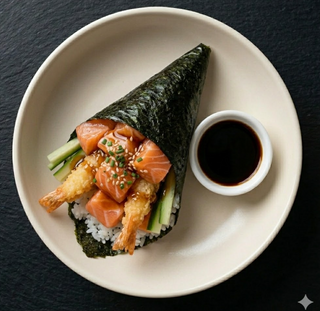 36. Temaki sake ebi