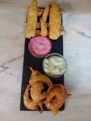 Tempura de Legumes e Camarão