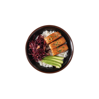 Teriyaki losos bowl