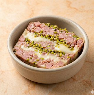 Terrina mortadella, caciocavallo pistacchio