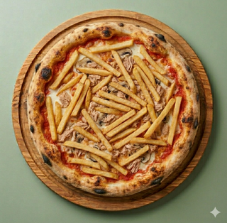 Tonno funghi patatine