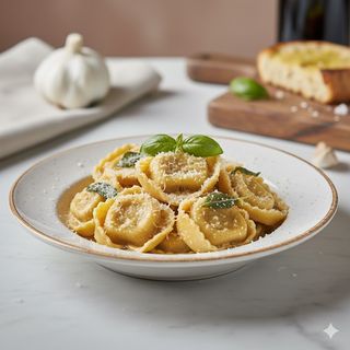 Tortelloni ricotta e spinaci burro e salvia