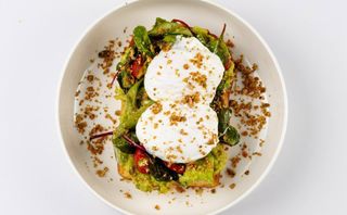 Тост с гуакамоле и лососем (280г)