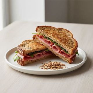 Tosta de Fiambre em Pão de Cereais