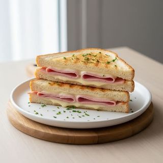 Tosta de Fiambre em Pão de Forma