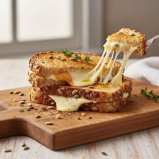 Tosta de Queijo em Pão de Cereais
