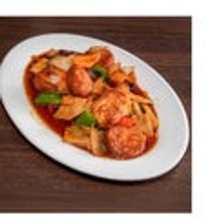 Toufu giapponese saltati con le verdure