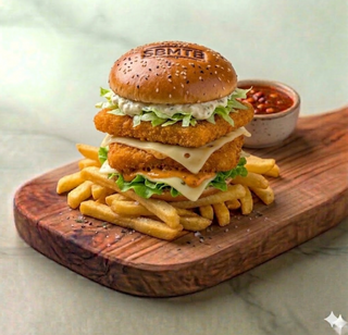Tower fish burger