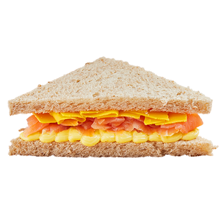 Tramezzino salmone e cheddar