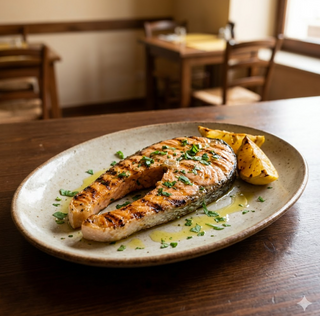 Trancio di salmone alla griglia