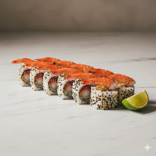 Tris di gambero rolls