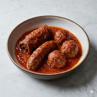 Tris di carne al sugo