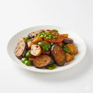 Tris di verdure saltate地三鲜