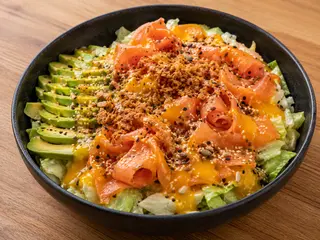 Tropical salmon bowl