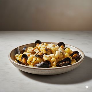 Tubettini cozze e patate