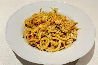 Udon con gamberetti （虾乌冬）
