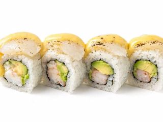 Uramaki aburi hotate