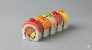 Uramaki rainbow roll