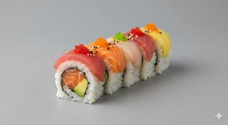Uramaki rainbow roll